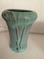 EARLY VAN BRIGGLE ARTS & CRAFTS  POTTERY VASE Rare Red Clay  585 c.1907 picture