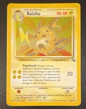Pokémon TCG Fossil Raichu 14/62 Holo Rare EN 1999 picture