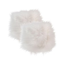 Natural Icelandic Sheepskin Chair Pad | 2-Pack | White | 15
