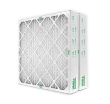 20x25x4 MERV 8 Pleated AC Furnace Air Filters.   2 Pack  (Actual Depth: 3-3/4