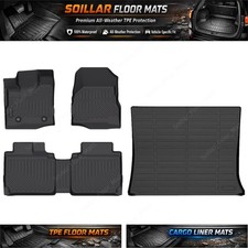 TPE 3D Floor Mats+Trunk Cargo Liner Fits 2012-2017 Chevrolet Equinox/GMC Terrain picture