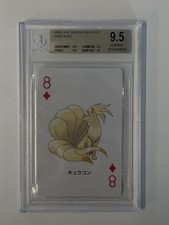2004 Leaf Green Pokémon Poker Set Ninetales 8 of Diamonds Beckett Beckett 9.5 picture