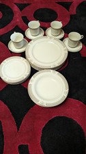 New Mikasa Richelieu Ivory China 20pc Dinner Set For 4 picture