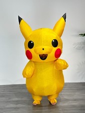 Pikachu Inflatable Costume Kids Size Fancy Dress Halloween Cosplay Party Outfiit picture