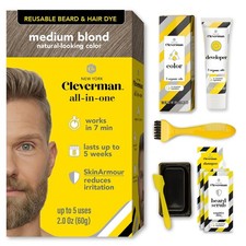 Medium Blond All-in-One Reusable Kit for Men's Natural-Looking Gray Coverage ... picture
