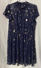 Torrid Harry Potter Celestial wand print shift dress. Mock Neck lined sz 3X  picture