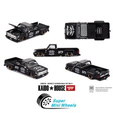 Mini GT x Kaido House 1:64 Chevrolet Silverado Dually Hot Rod V1 Flat Black #236 picture