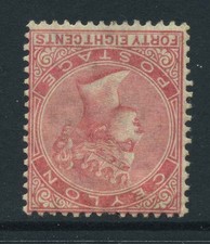 Ceylon 1872-80 48c wmk inverted SG130w Mint LH picture