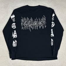 G59 Records Shirt Mens Medium Black Skull Metal SuicideBoys Grey Day Tour 2021 picture