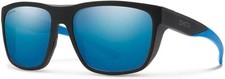 Smith Optics Barra Sunglasses, Frame/Matte Black Blue, Lenses/Polarized Blue,NWT picture