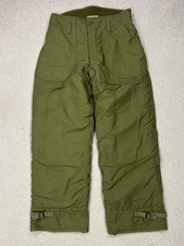 Vintage Alamo MFG Co Pants Mens 34 Green Cold Weather Army Trousers Permeable picture