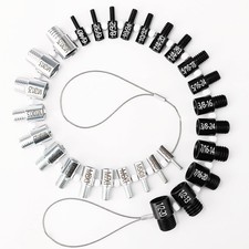 Nut and Bolt Thread Checker Inch & Metric Thread Gauge Nut and Bolt Size Gauge picture