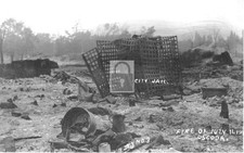 1911 Fire Disaster City Jail Oscoda Michigan MI - Reprint picture