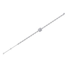 S925 Silver 1ct Cushion Halo Moissanite Bracelet, D VVS1 16&5cm Adjustable, GRA picture