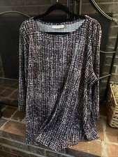 Emaline Woman Blouse 2x/3x Plus Size Multicolor Fall  3/4 Sleeve picture