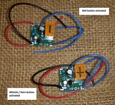 Replacement for Lionel Whistle/Horn/coupler relay. Choose whistle or bell button picture