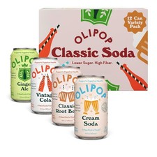OLIPOP Prebiotic Soda Pop, Classic Variety, Pantry Pack Packed with...  picture
