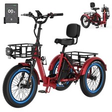 MOONCOOL Foldable Lithium-powered Tricycle TK2PRO-80-mile Range 1500W Power picture