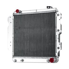 CU8101 4 Rows Aluminum Radiator for 1987-2006 Jeep Wrangler TJ YJ 4.0L Chevy V8 picture