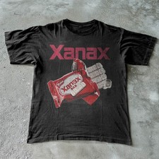 Boss Xanax Bar Graphic Retro Funny Parody Basic Unisex T-Shirt Size S-5XL picture
