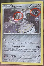 2 HD GALAXY SWIRL 🌀 2016 MAGEARNA XY165 Black Star Promo COSMOS HOLO Pokemon✨ picture