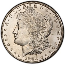 1902-O $1 Morgan Silver Dollar Brilliant Uncirculated New Orleans Mint US Coin picture