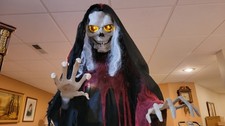 2016 HTF Spirit Halloween Animatronic Rising Reaper of Death RARE picture