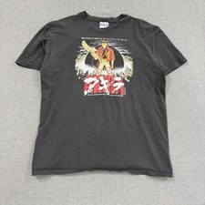 Vintage 1989 Akira T-Shirt Hanes Mens XL Black Kaneda Anime Movie Neo Tokyo picture