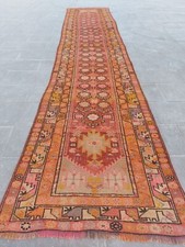 Antique Runner Rug, Peersian Wool Rug, Handmade Antique Long Corridor Rug picture