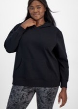 NWT Ideology Black Hoodie Sweatshirt - Plus Size 2X-Long Sleeves - $39.50 Retail picture
