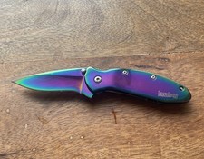Kershaw 1620VIB Scallion Rainbow Assisted Open Folding Pocket Knife USA EDC Camp picture