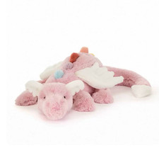 New Jellycat Exclusive plush toy With Tags Duskrise Dragon With Dust Bag picture
