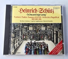 Heinrich Schütz Schwanengesang II CD Capriccio 10050 Made In Japan Dietrich Knot picture