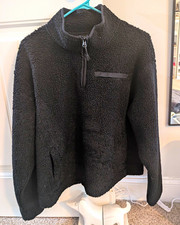 Magellan Outdoors L Black Classic Fit 1/4 Zip Fleece Jacket picture