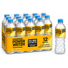 POWERADE Power Water Zero Sugar Tropical Pineapple Flavored Electrolyte Water,12 picture