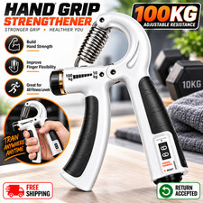 Adjustable Hand Grip Strength Trainer Forearm Exerciser Squeezer Heavy Duty US picture
