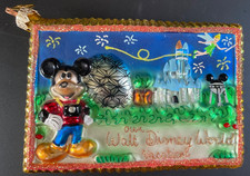Rare Christopher Radko Disney World Postcard Ornament 5.25