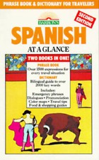 Spanish at a Glance: Phrase Book & Dictionary for Travelers (Barron's Lan - GOOD picture