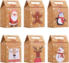 STEFORD Christmas Kraft Paper Gift Boxes,24PCS 1 Count (Pack of 24), Brown  picture