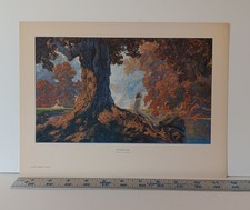  3 Vintage Maxfield Parrish Art Print Lithographs Dreaming, Hilltop, Lute Player picture