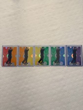 Tiger Woods 2025-26 Allure Color Flow COMPLETE SET   Full 5 card set picture