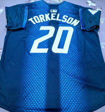 Spencer Torkelson #20 DET Tigers City Connect Navy Sewn Stitched Jersey. picture