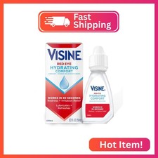 Visine Red Eye Hydrating Comfort Redness Relief and Lubricant Eye Drops to Help picture
