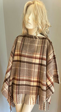 Vtg Pendleton Knockabouts Heritage Tartan Wool Plaid Poncho Convertible Blanket picture