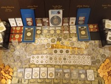 Silver U.S. Coins. Morgan, Franklin, Liberty, Barber, etc.  Silver Bar, GOLD picture