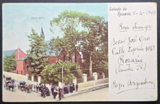 1903 Argentina to USA Iglesia Inglesa Rosario to Cheney WA Buenos Aires Transit picture