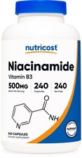 Nutricost Niacinamide (Vitamin B3) 500Mg, 240 Capsules - Non-gmo, Glut picture
