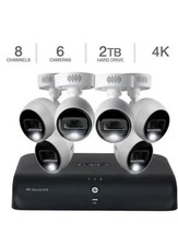 LOREX 4K UHD TD8712R8D6-E Security Surveillance 6 Camera 2TB 8-Channel Brand New picture