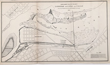 1878 FALLS OF THE OHIO RIVER Map Canal Louisville & Portland Canal ORIGINAL picture