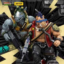 JOYTOY 1/18 TMNT Beebop & Rocksteady Action Figure Toy Model In Stock New picture